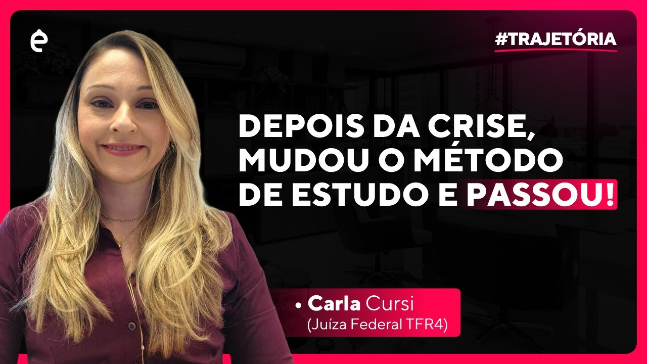 Depois da Crise, Mudou o Método de Estudo e Passou - JM Entrevista Carla Cursi