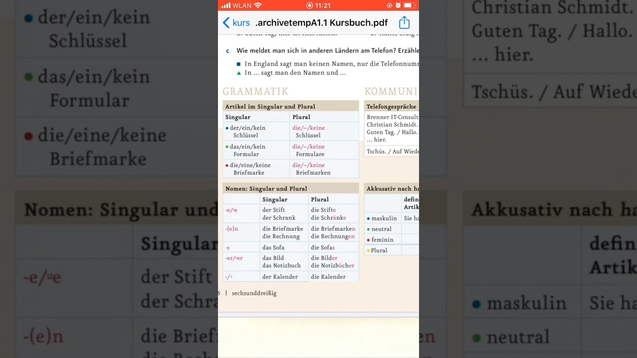 Ein/kein apo eine keine?