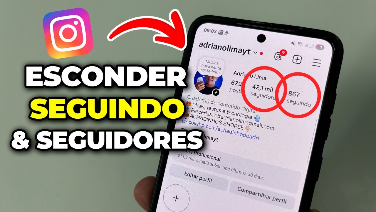 Como Ocultar Seguidores e Seguindo no Instagram 2025