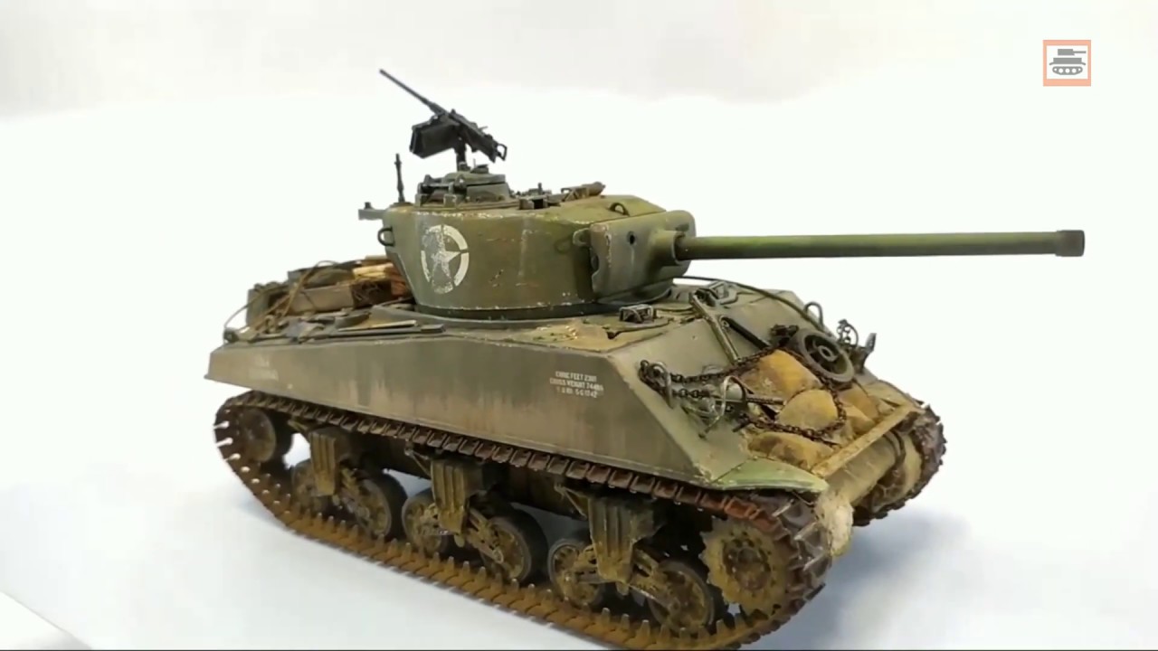 #weatheringmodels Sherman M4A3 / 76  Academy model 1/35 weathering