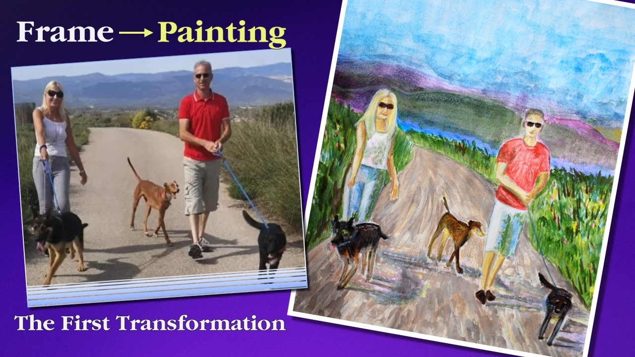 Frame to Painting #1 | I Turned a Subscriber’s Video Frame into a Painting #FrameToPaintingbyOksana