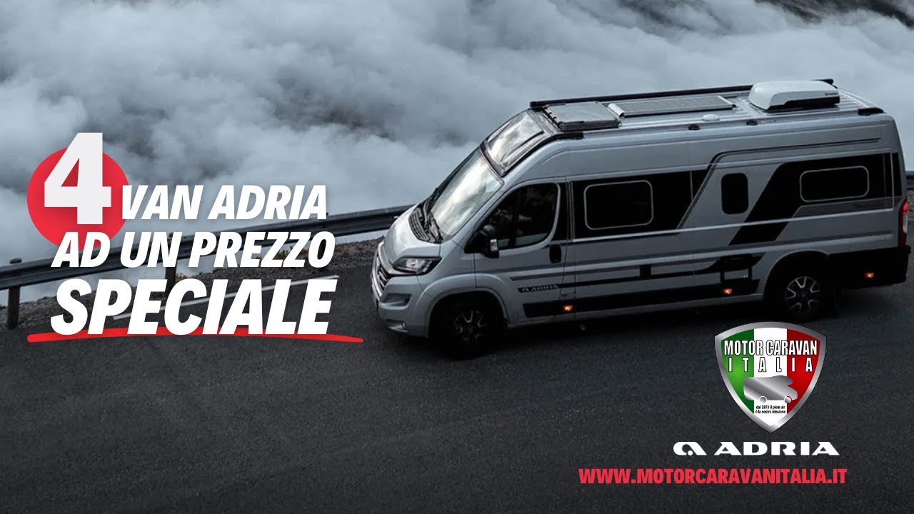 4 Van Adria ad un prezzo speciale (-8000€!)