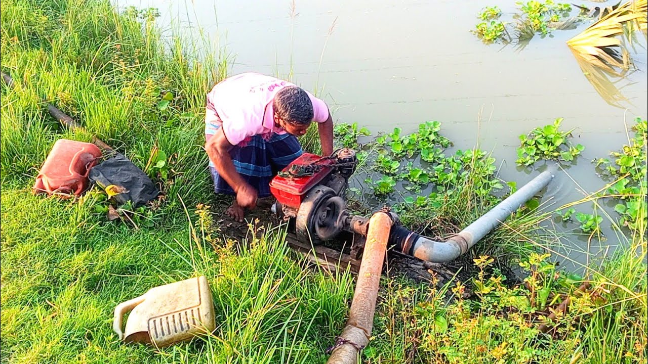 দাদার মৃত্যুর দিনের পানি সেচ 😟 Sohag Kakku | #waterpump #dieselengine #panisesa