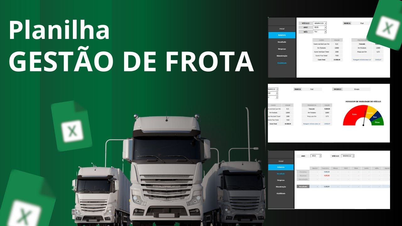 Planilha Gestão de Frota [Completa 2025] 🚚📊