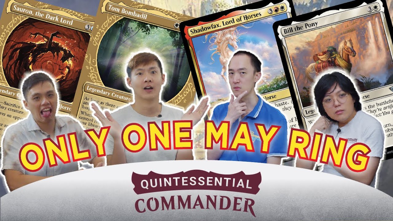 SAURON vs BILL THE PONY vs TOM BOMBADIL vs SHADOWFAX  MTGxLOTR EDH Commander Gameplay