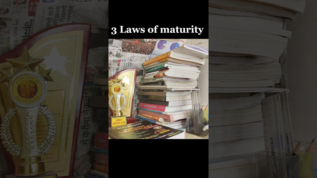 3 laws of maturity #shots #motivation #discipline #ssc