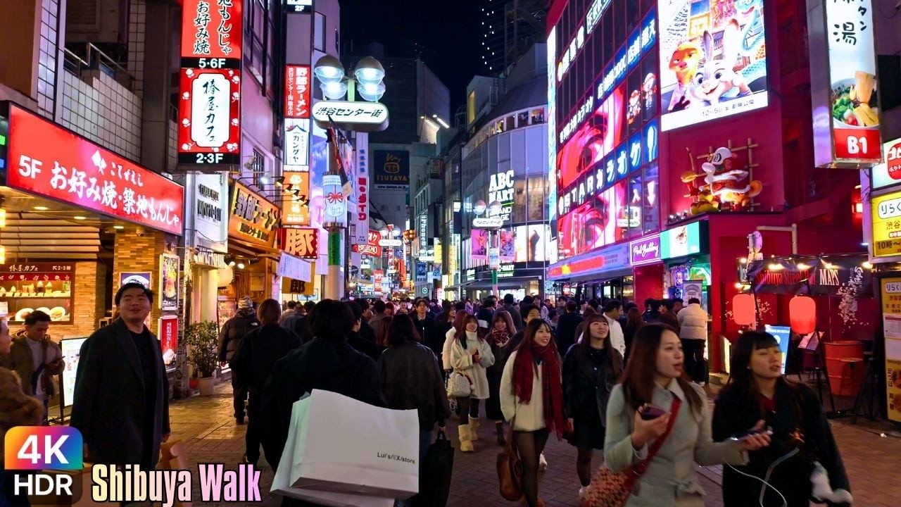 😆さすが師走の土曜！超絶大混雑の渋谷散歩！　4kHDR