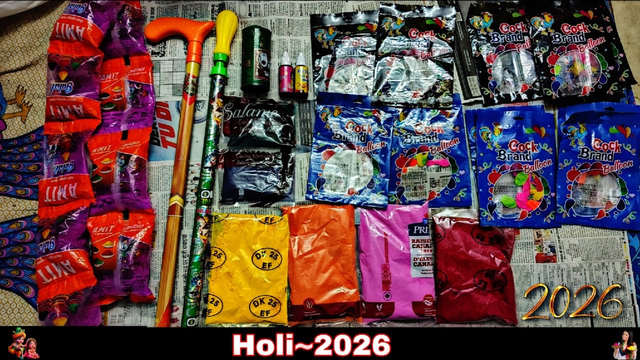 Holi 2026 Ki Zabardast 🎨 Pichkari, Gulal Aur Bahut Kuch!