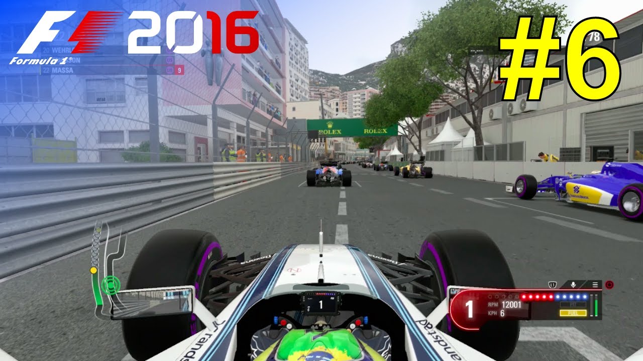 F1 2016 - Let's Make Massa World Champion #6 - 100% Race 'Monaco'