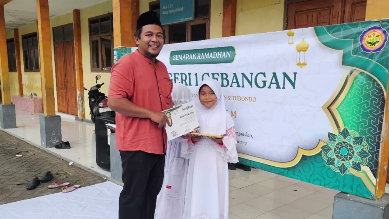 PENYERAHAN HADIAH PEMENANG LOMBA MEWARNAI - SEMARAK RAMADHAN - SD NEGERI 1 GEBANGAN - TAHUN 2026