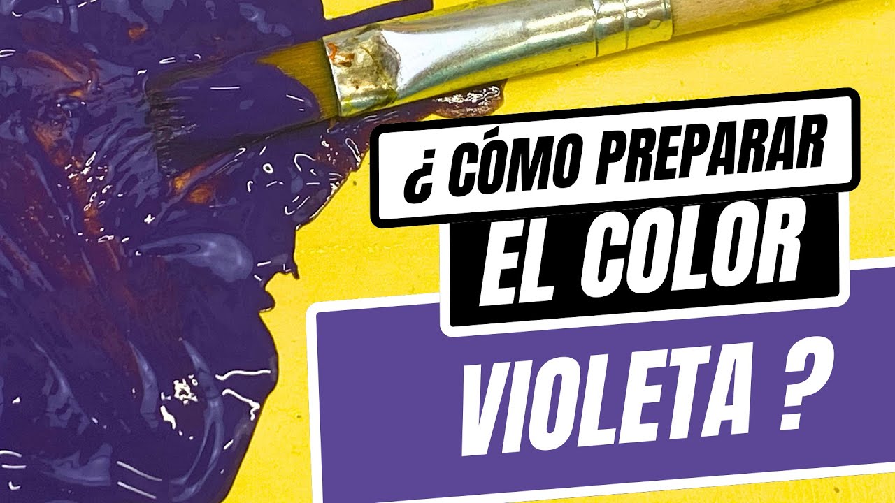¿Cómo preparar un violeta brillante? 💜 mezclas de pinturas para llegar al tono adecuado
