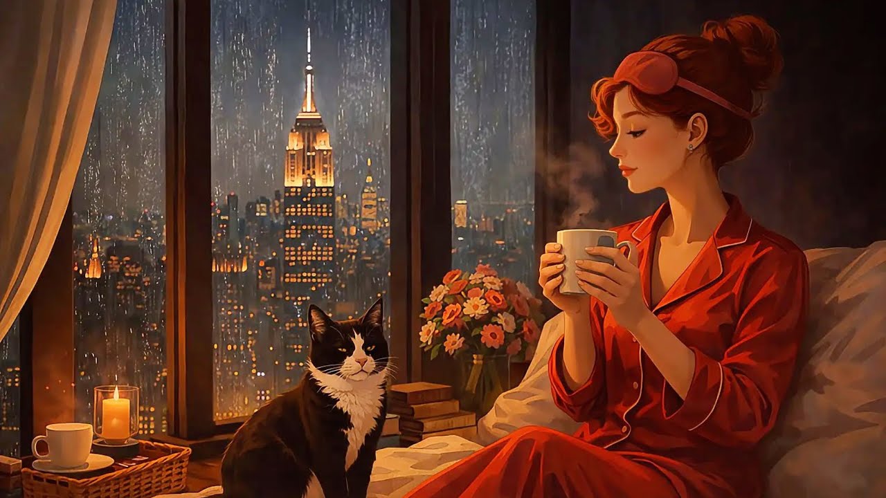 Before Sleep Jazz 🌙 | Instrumental Sleeping Jazz for Deep Relaxation & Night Calm