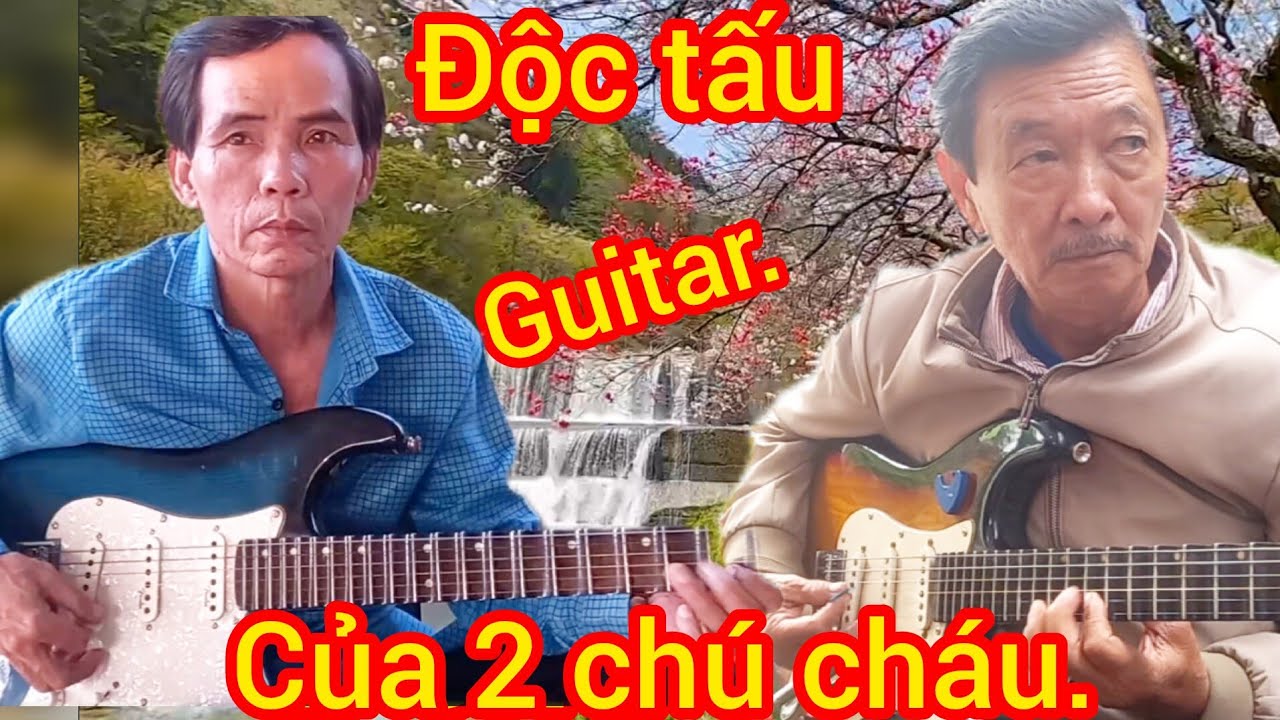 2 chú cháu độc tấu guitar. có lối đàn khác nhau #utdautieng [][]