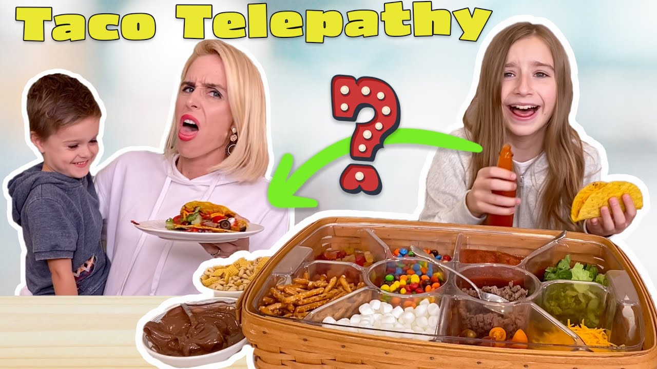 Twin Telepathy Taco Challenge!! Can We Guess Who Made The Taco?! * Sopo Squad Family *