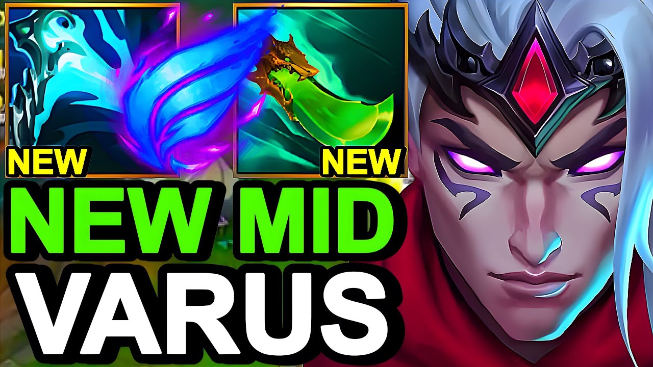 Wild Rift China Varus Mid - NEW BROKEN OP VARUS BUILD RUNES - Challenger Solo Rank Gameplay