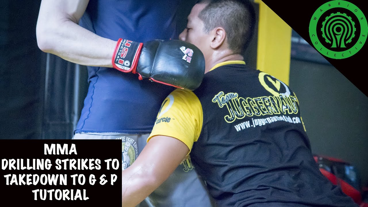 MMA Drill Striking to Takedown to Ground & Pound Tutorial