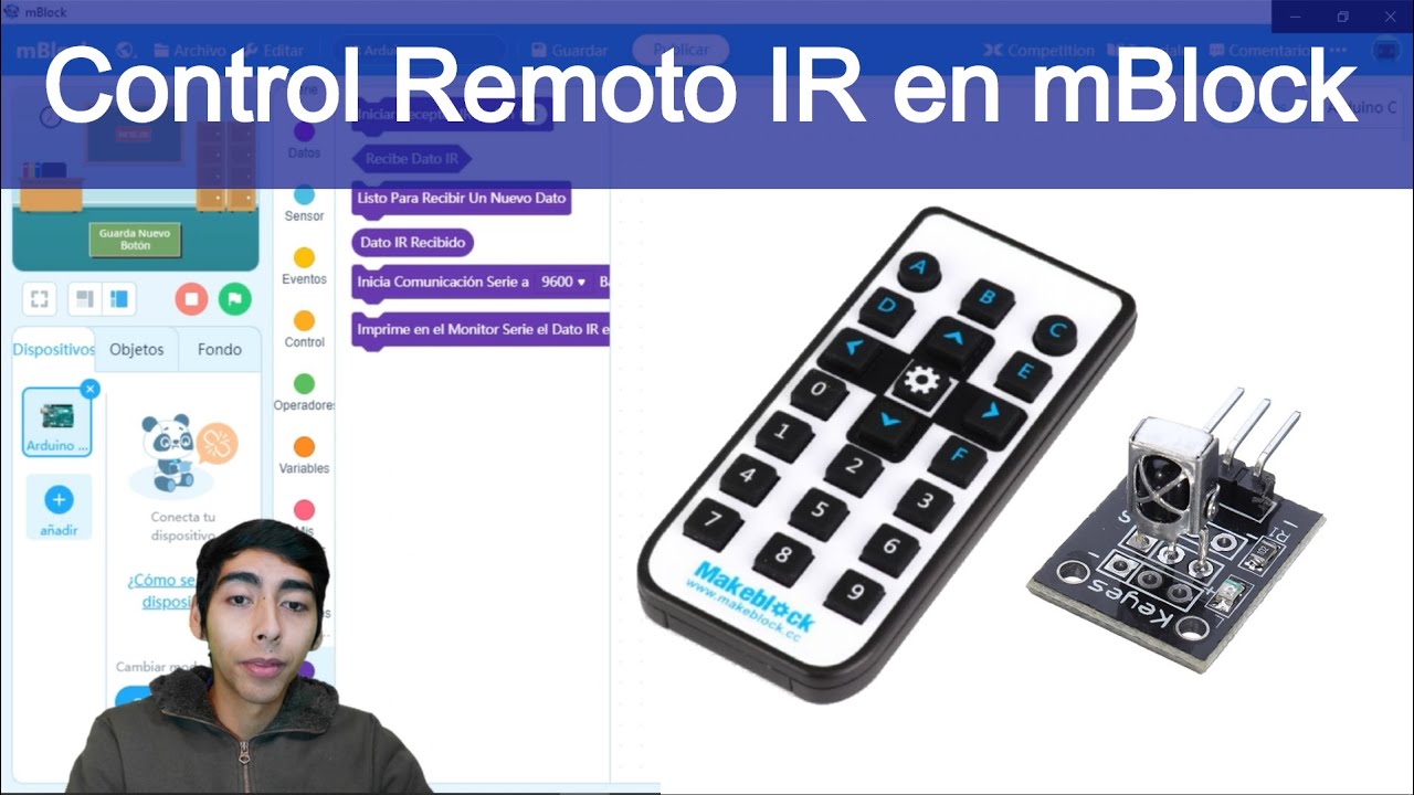 Arduino en mBlock 5 || Extensión Control Remoto IR || Decodificamos Señales y Controlamos Servos