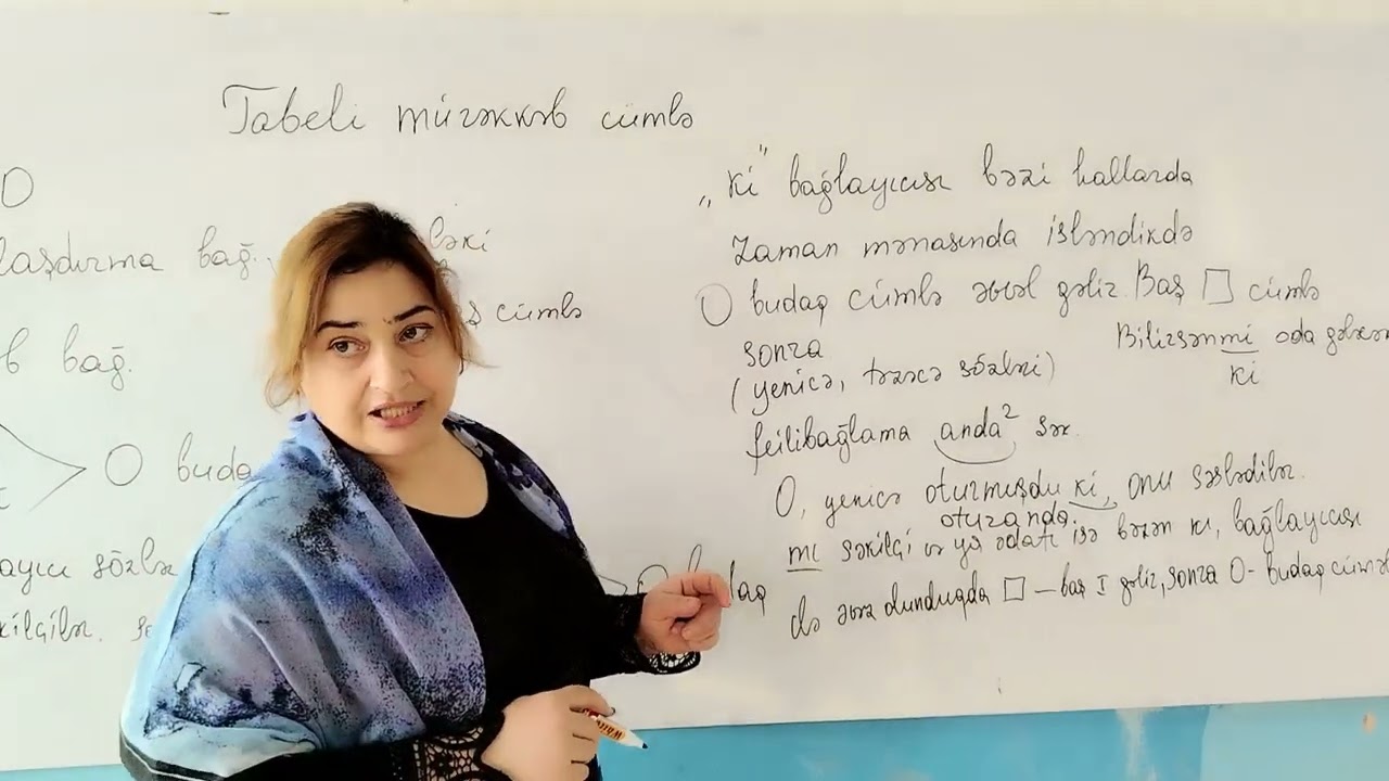 Tabeli mürəkkəb cümlə (ll hissə)