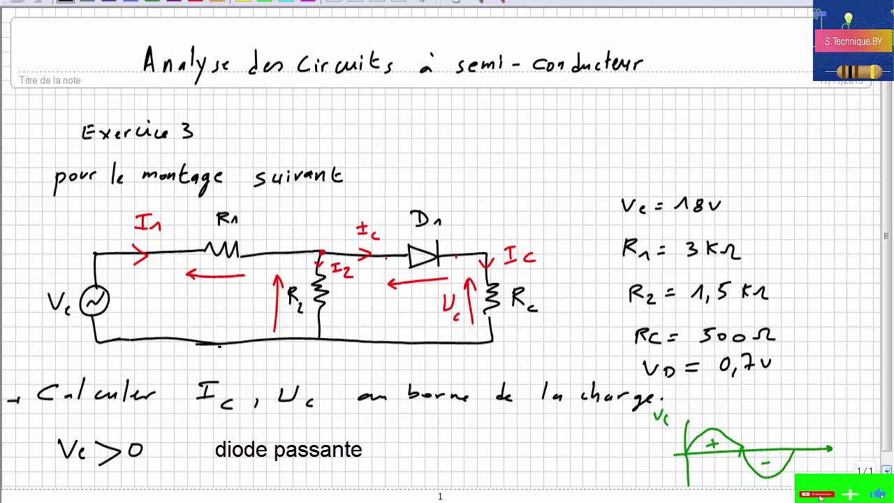 Exercice corrigé 3 : diode