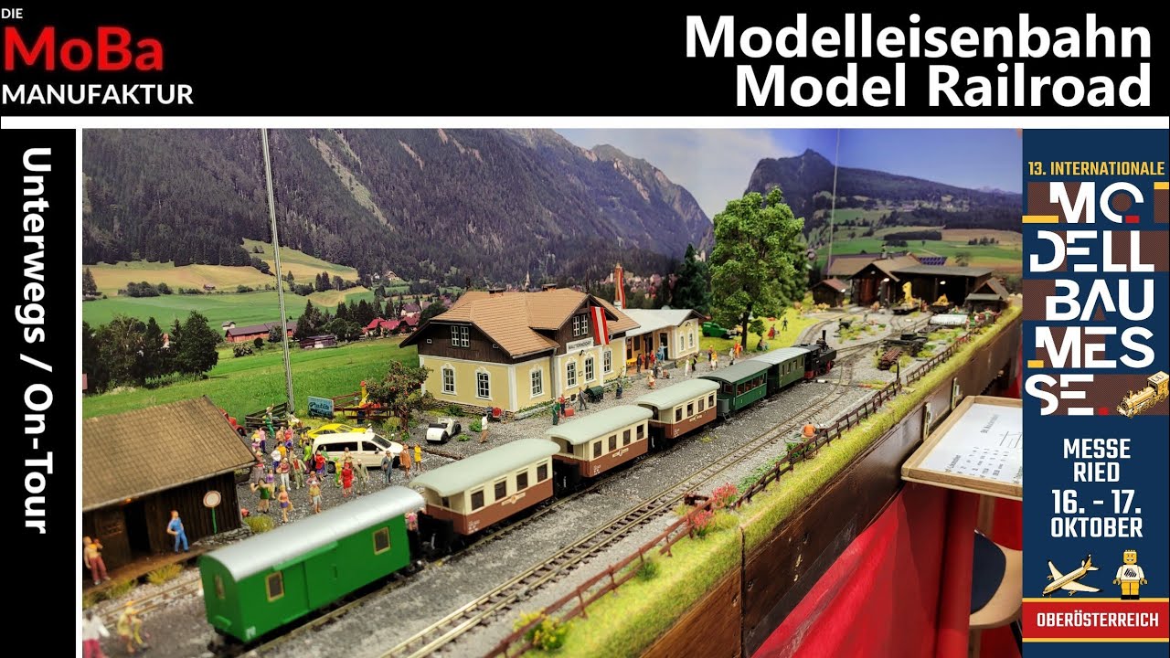 Modelleisenbahn - BESUCH der Modellbaumesse Ried Anlagen Fahrbetrieb Modelle Dioramen 0 H0 H0e TT N