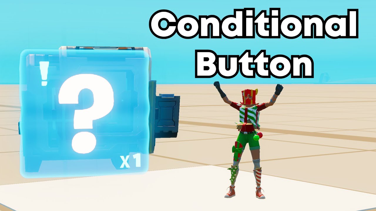 How do you use the Conditional Button Device in Fortnite Creative? (ITEM BUTTON)