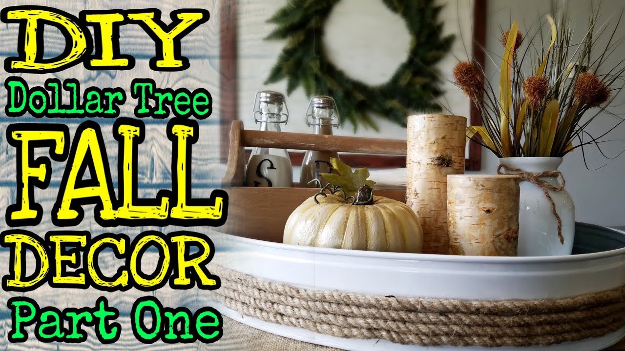 DIY Fall Decor / DIY Dollar Tree Farmhouse Fall Decor