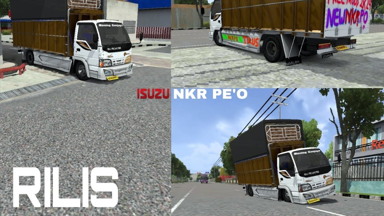 RIVIEW AND SHARE MOD TRUK ISUZU NKR PE'O