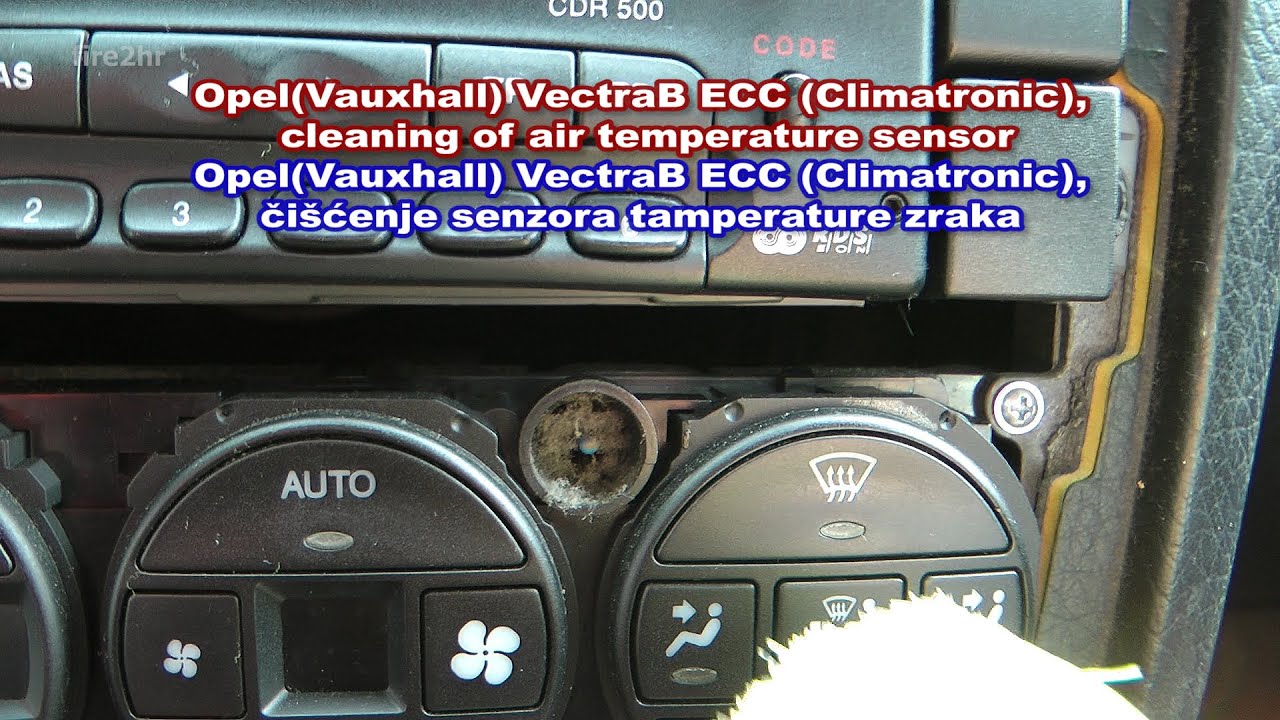 Opel (Vauxhall) Vectra B ECC (Climatronic), cleaning of air temperature sensor