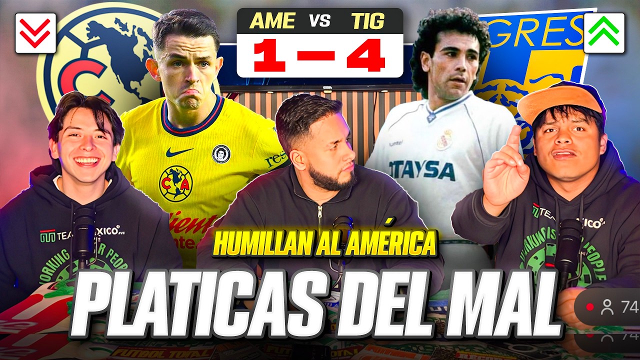 PLÁTICAS DEL MAL/HUMILLAN al Ame/Mike hace berrinche y se sale /Pumas Invicto/Hugo mejor delantero
