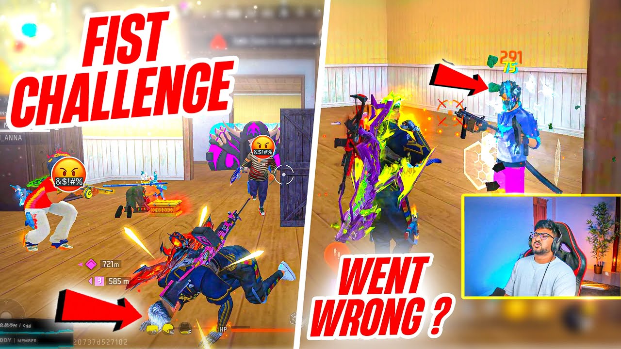 Munna Bhai Only FIST Challenge..!! 🔥Went Wrong..?? 😨 - Free  Fire Telugu - MBG ARMY