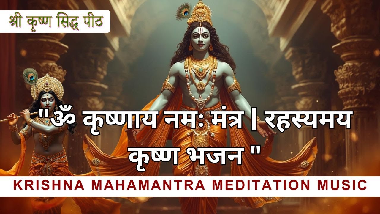 ॐ कृष्णाय नमः | Shri Krishna Mantra | ध्यान व शांति के लिए दिव्य भजन