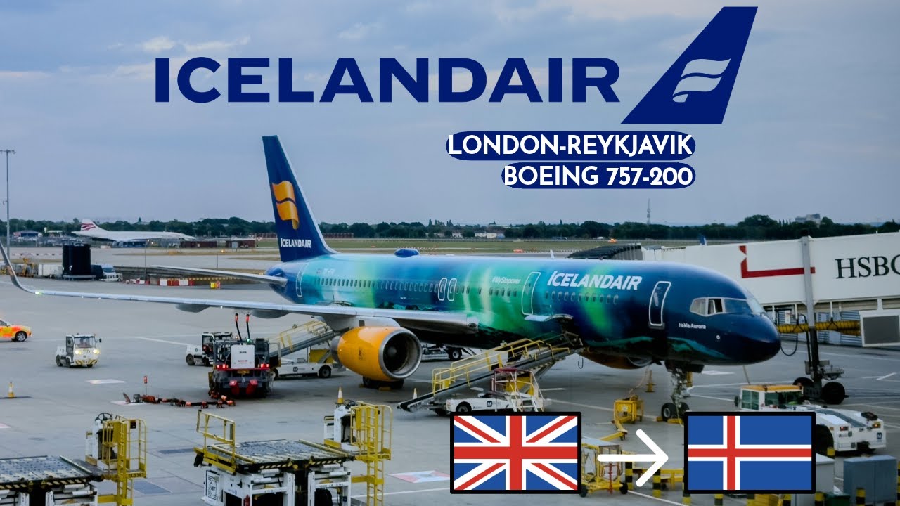 FLYING ON HEKLA AURORA | Icelandair Boeing 757-200 | LHR-KEF | Economy