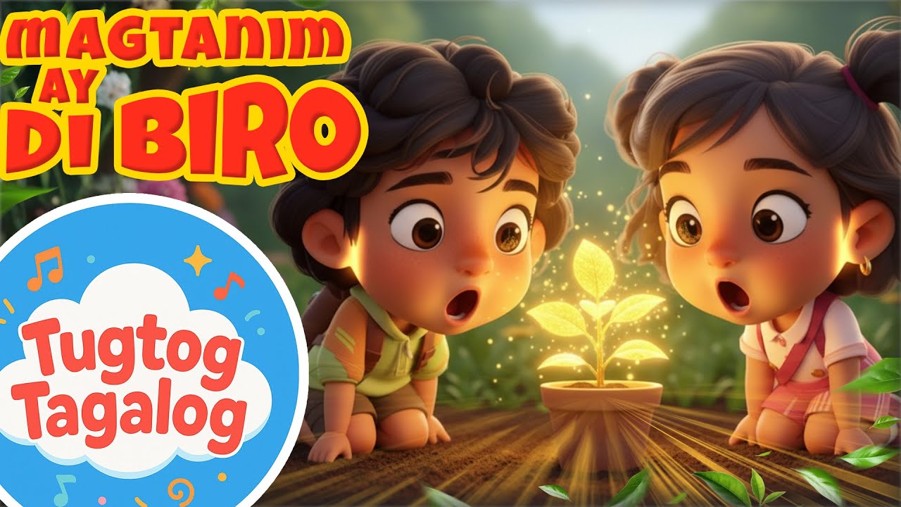 Magtanim Ay Di Biro 🌱 – Tagalog Nursery Rhyme | Full Nursery Song  | Tugtog Tagalog Version  🎶