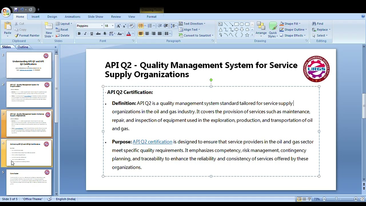UNDERSTANDING API Q1 & Q2 CERTIFICATIONS