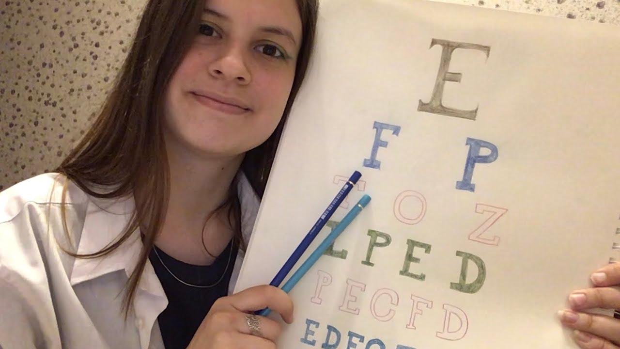 asmr fast eye exam