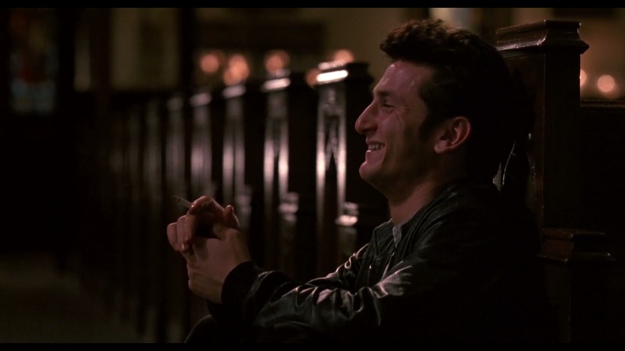 Jackie Flannery drunk at the church - State of Grace (Gary Oldman)
