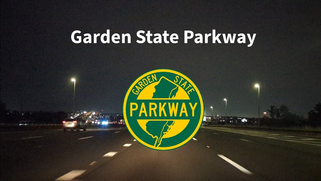 New Jersey Night Drive [4K] - Garden State Parkway