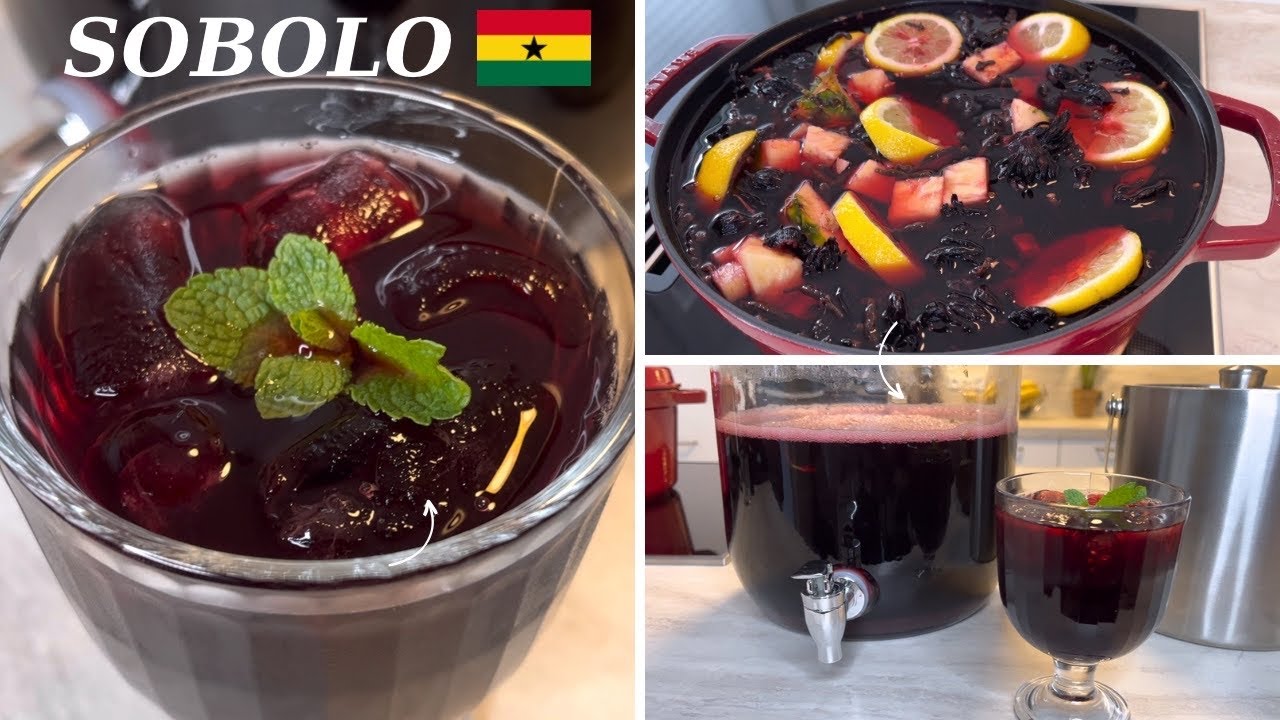 Ghana&rsquo;s 🇬🇭 Favorite Drink - Sobolo | Zobo Drink | Hibiscus Tea