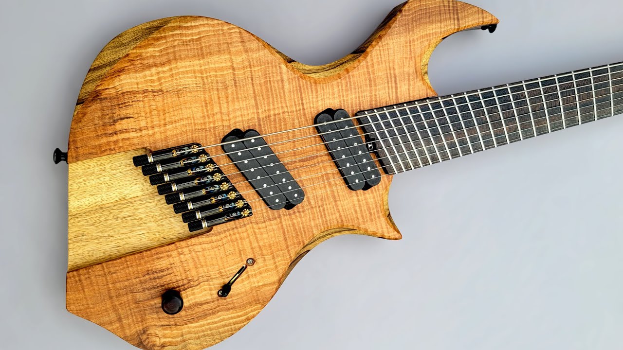 8 String Fanned Fret Custom Guitar Full Build Timelapse for Trisun Tempest