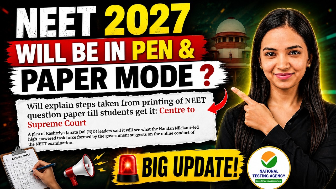 🚨 NEET 2027 Pen & Paper Mode Returns? Latest NTA Update 😱