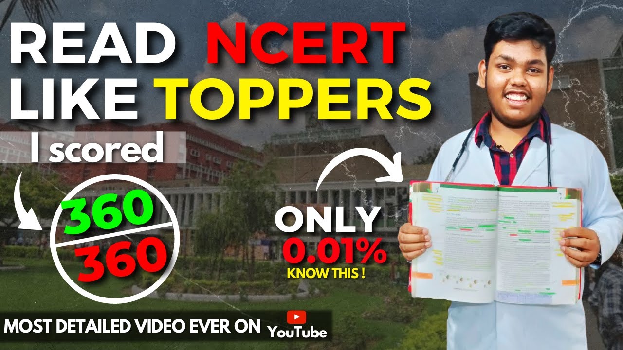 How to Read NCERT for 720/720 Marks |Only 0.01% NEET aspirants Read NCERT Biology like this |360/360