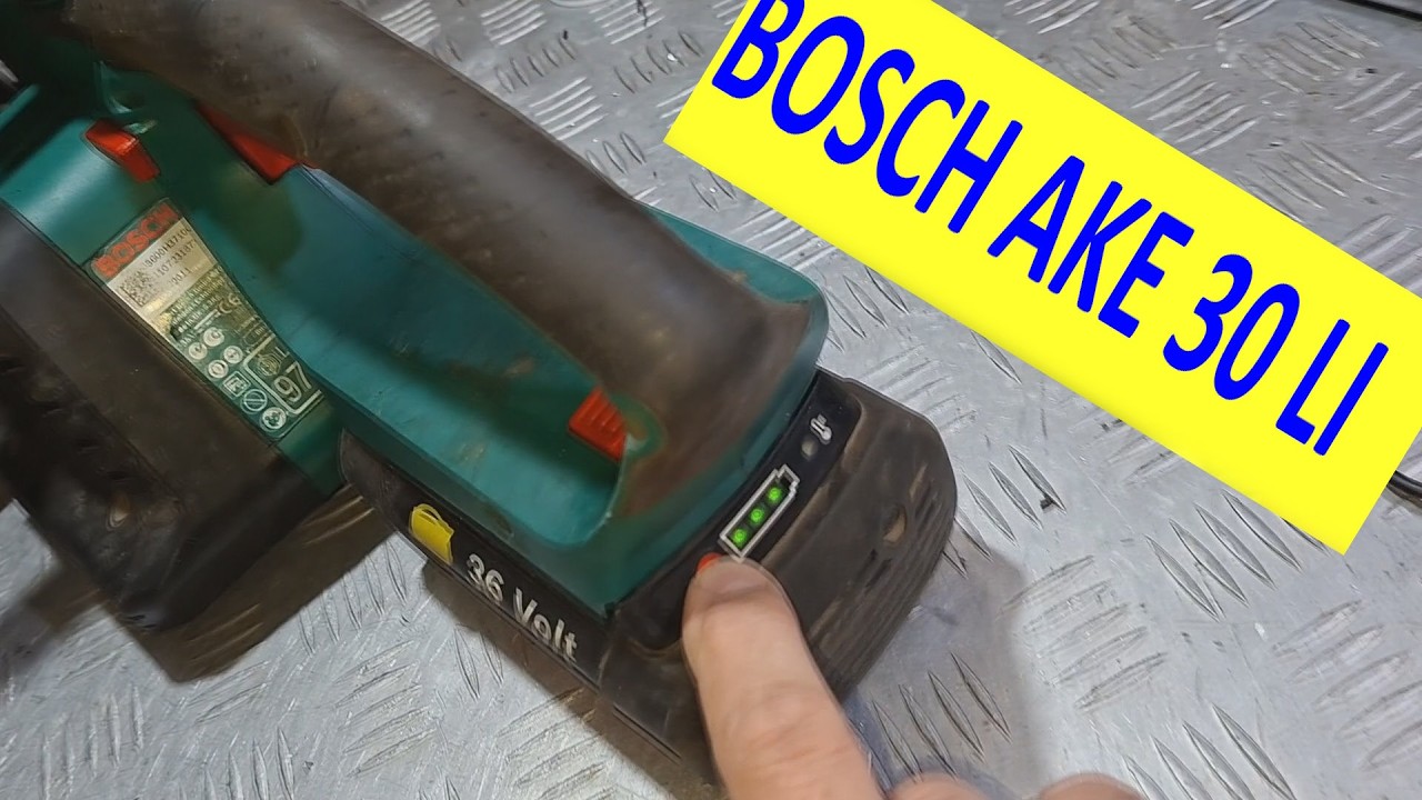 АККУМУЛЯТОРНАЯ ПИЛА BOSCH AKE 30 LI нет запуска - ремонт.