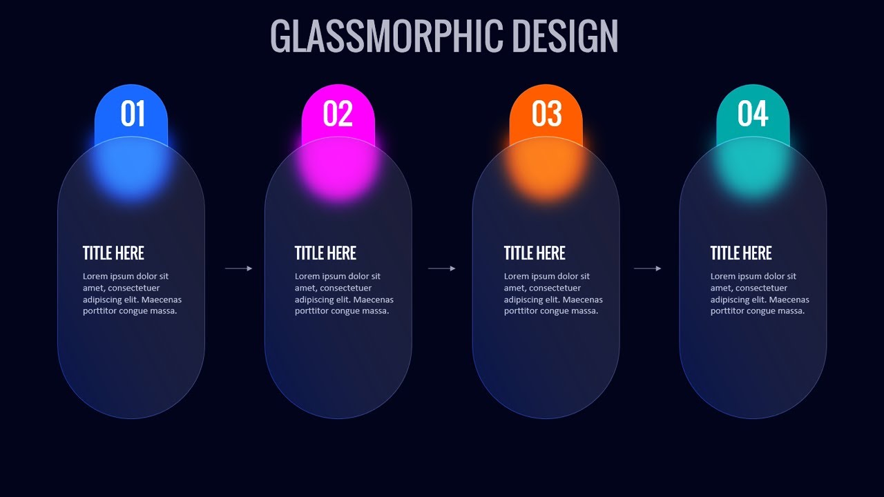 Glassmorphic Design in PowerPoint. Tutorial No. 876