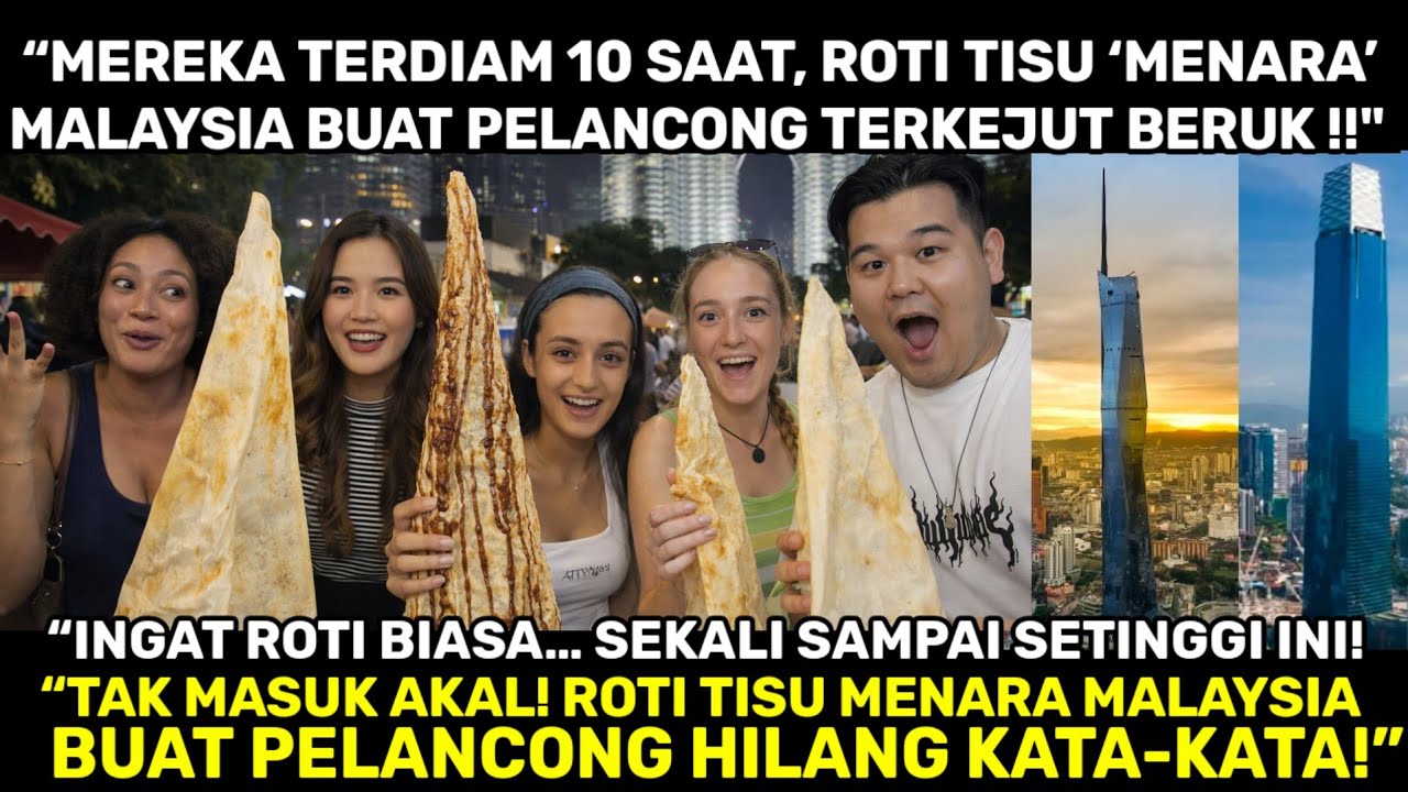 “MENGGEMPARKAN! ROTI TISU MENARA MALAYSIA BUAT PELANCONG TERDIAM — SEDAP GILA!!”