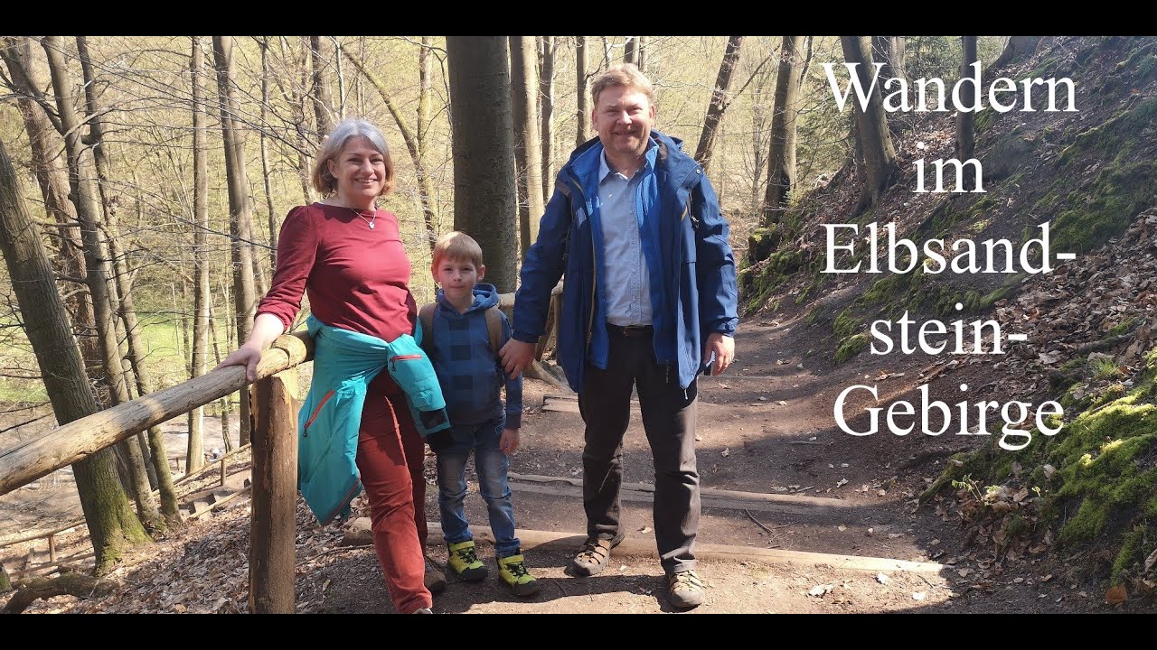 Wandern im Elbsandsteingebirge, verschlungen im Polenztalweg zur Gautschgrotte