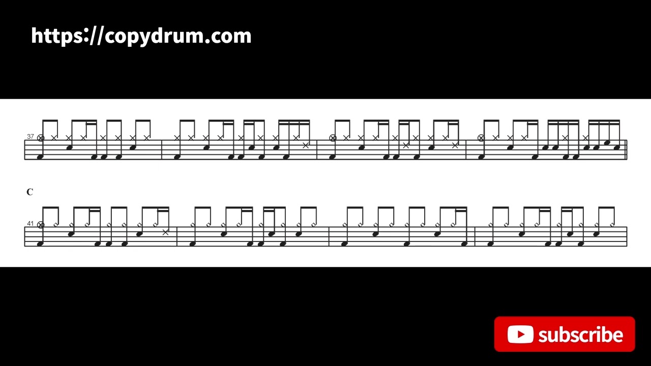 Daniel Powter-Jimmy Gets High | Drum Score, Drum Sheet Music