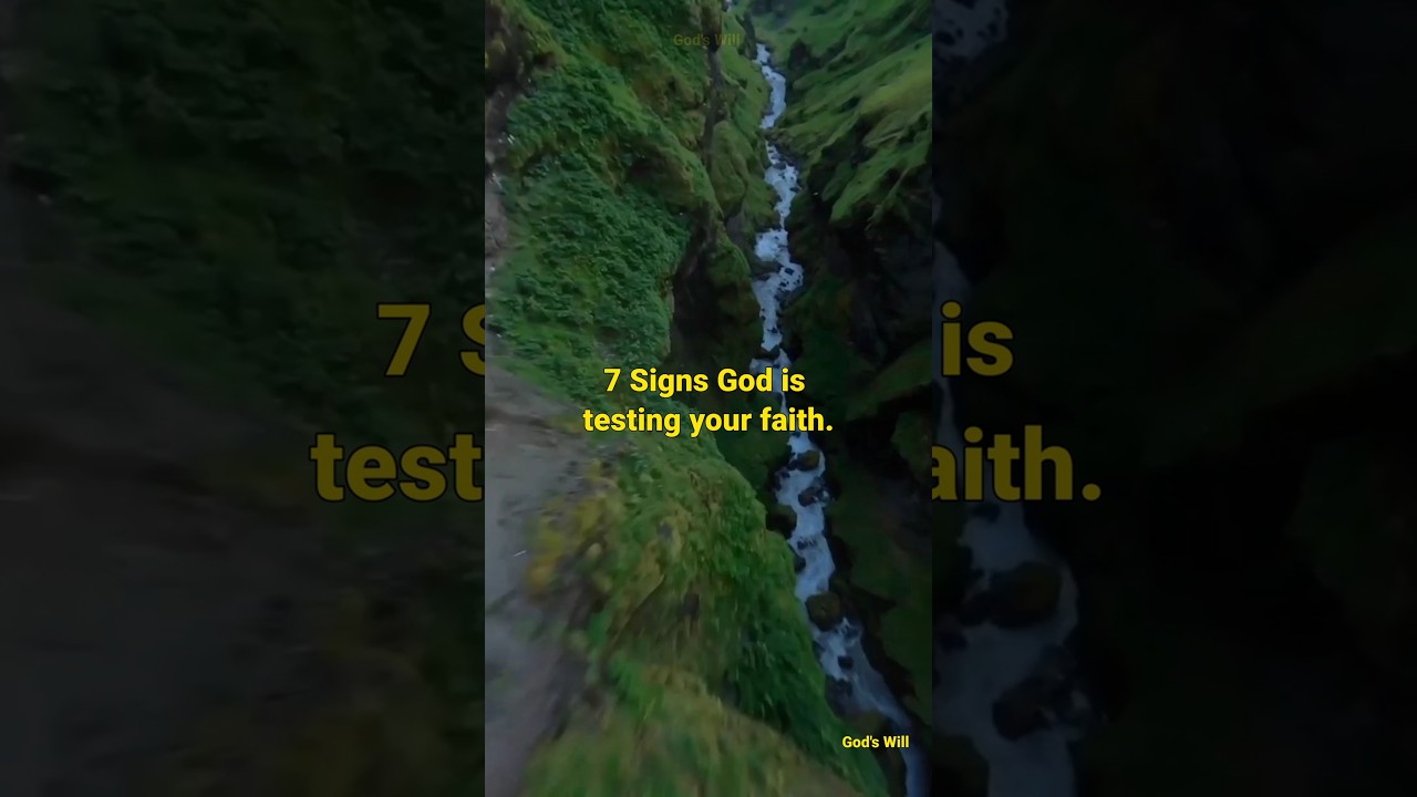 7 ПРИЗНАКОВ ТОГО, ЧТО БОГ ИСПЫТЫВАЕТ ВАШУ ВЕРУ..😲✝️#шорты