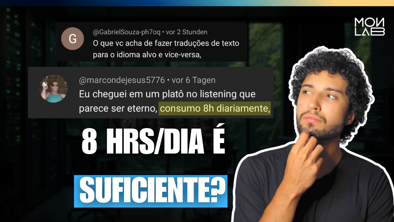 ESTUDAR 8HORAS POR DIA É SUFICIENTE PARA APRENDER INGLÊS? (Poliglota Responde 9)