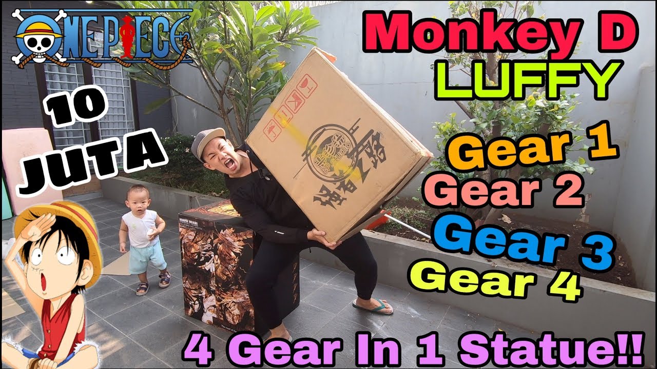 BELI 1 DAPET 4!! UNBOXING SUPER CRAZY STATUE MONKEY D LUFFY by BP STUDIOS!!! PAKET COMBO LENGKAP!!