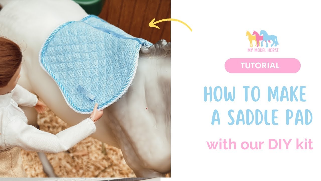 How to make a saddle pad for Schleich and Breyer horses #tutorial